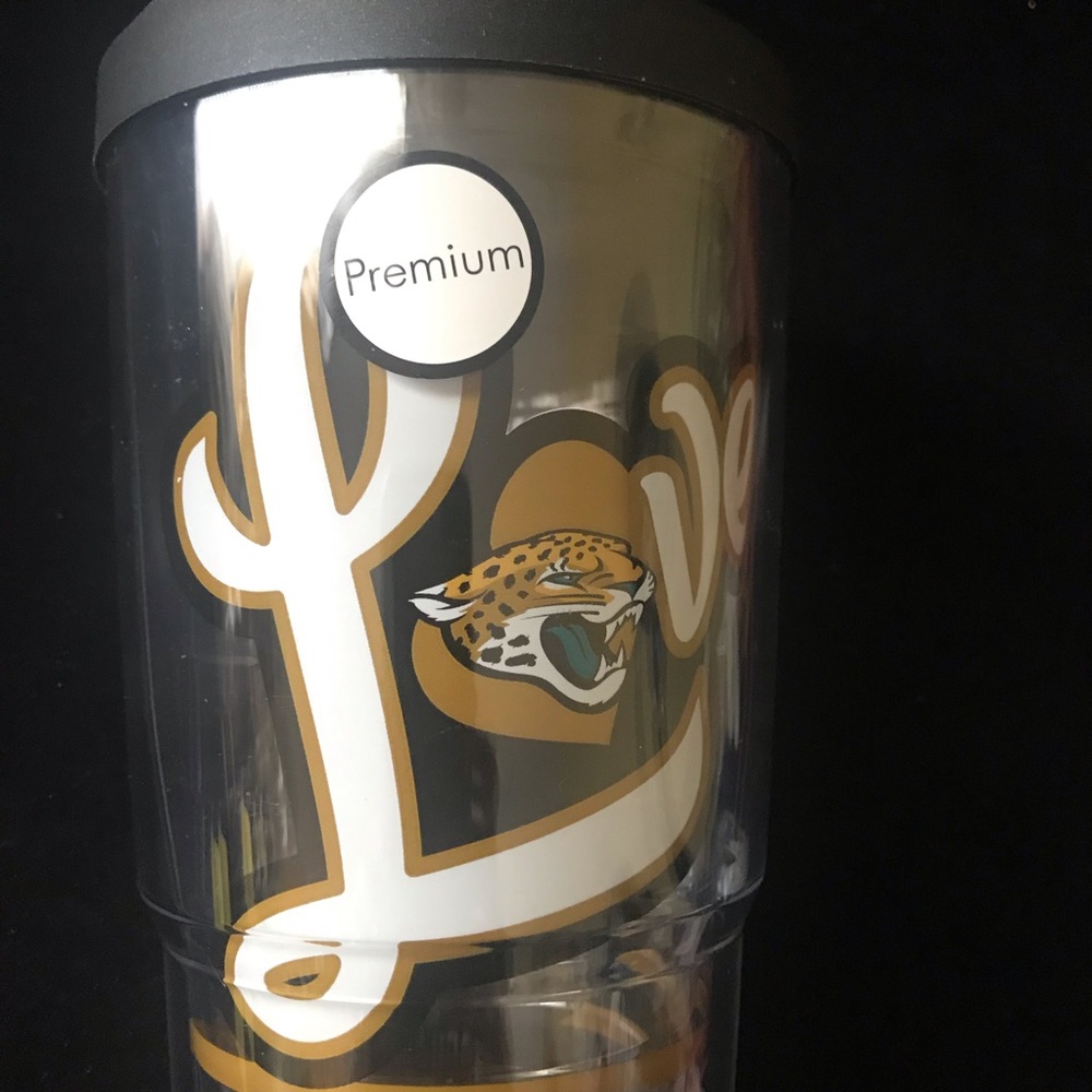 NFL Jaguars Tervis Tumbler Black Lid 24oz LOVE Cup - Picture 5 of 8